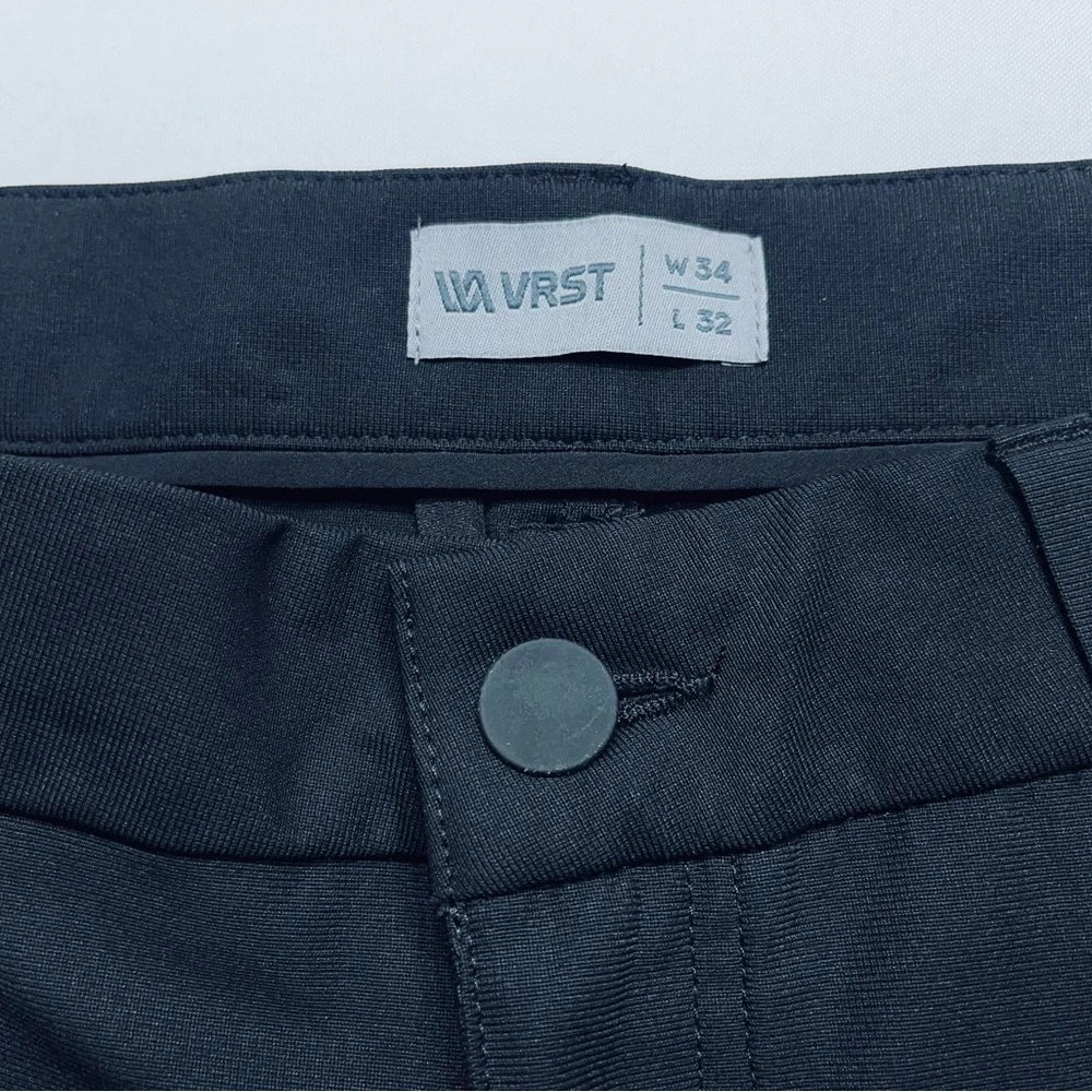 VRST 5-Pocket Commuter Pants Mens Size 34x32 Black Polyester Spandex     READ - Picture 5 of 15